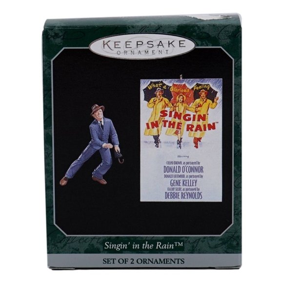 Hallmark Keepsake Ornament Singin' in the Rain Set of 2 Ornaments Miniature 1998 - Picture 6 of 9